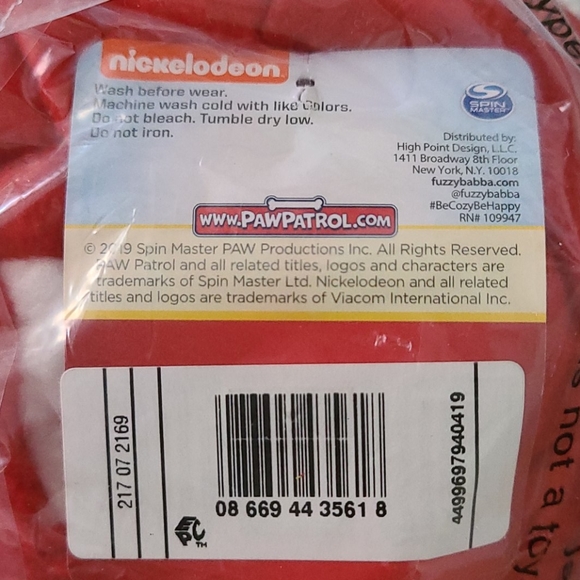 2T-3T PAW PATROL FUZZY BABBA SLIPPER SOCKS! - Picture 3 of 4